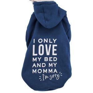 Novogratz Dog Blue Hoodie Sweatshirt Size Medium‎ New